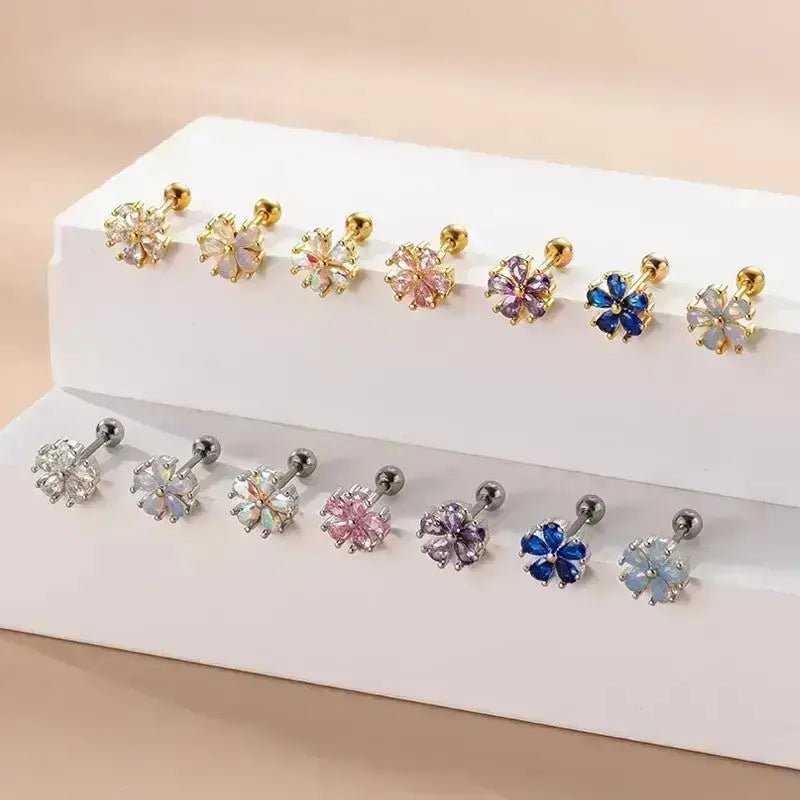 Jewearrings | Flower Stud Earrings - JewEarrings