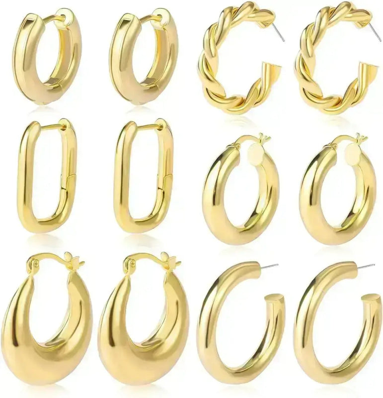 Gold Hoop Earrings - JewEarrings