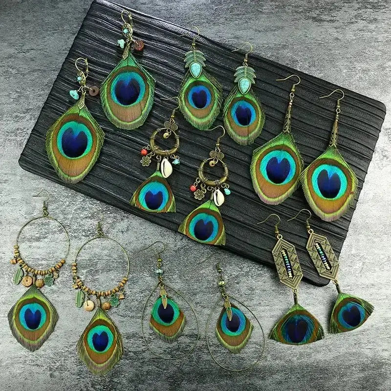 Peacock Eearrings - JewEarrings