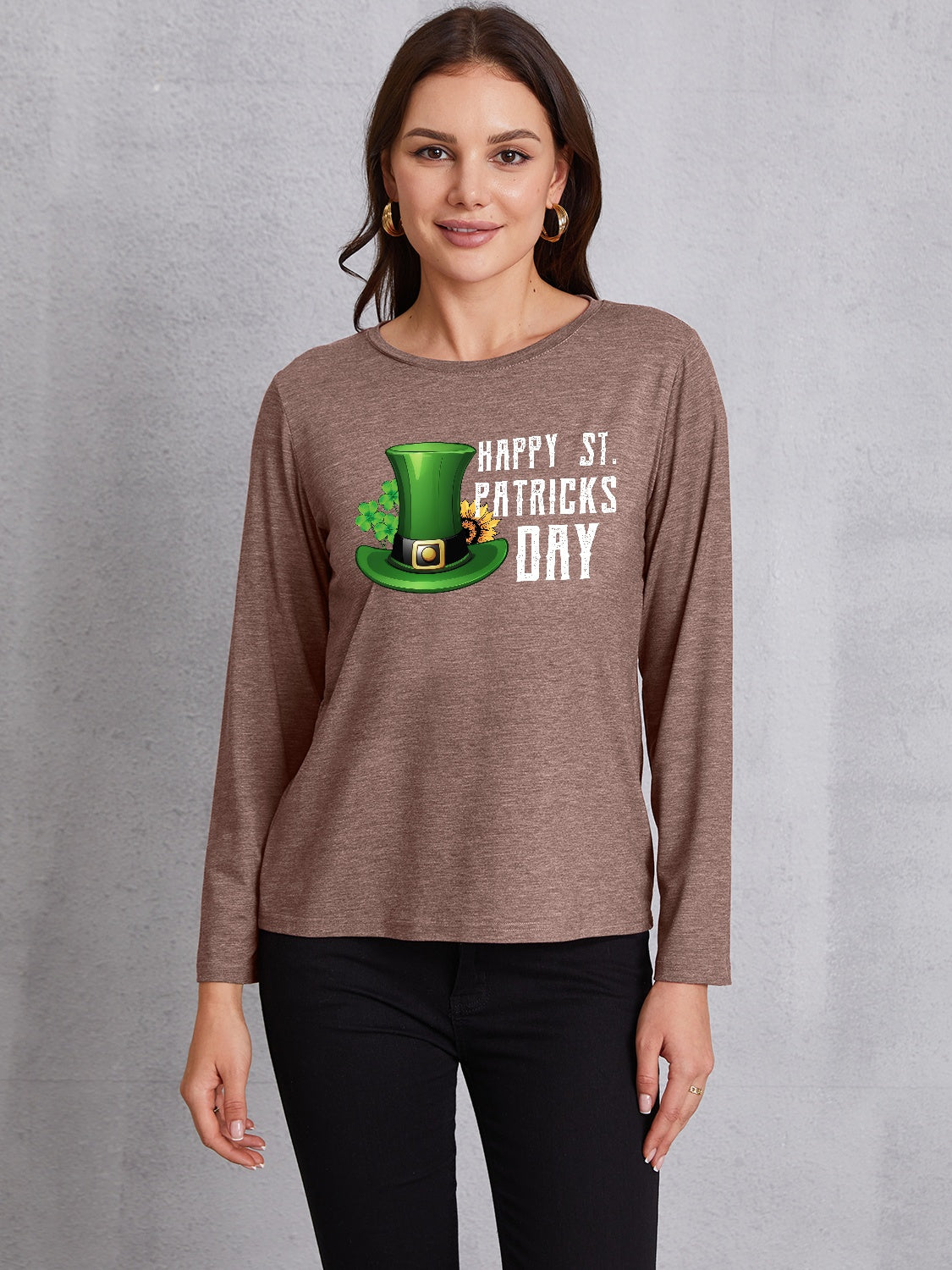 HAPPY ST. PATRICK'S DAY Round Neck T-Shirt-Jewearrings