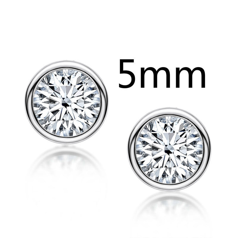 0.5-2 Carat 925 Sterling Silver Personalized Design Earrings-Jewearrings