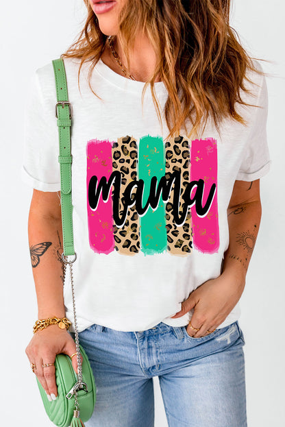 MAMA Graphic Round Neck T-Shirt-Jewearrings