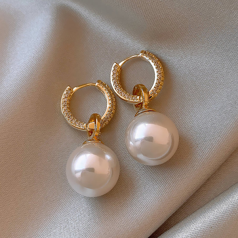 Women's High-end Trendy Niche Design Pearl Earrings-Jewearrings