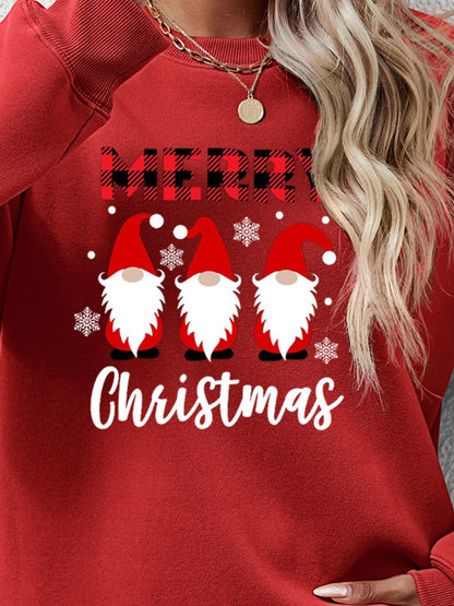 MERRY CHRISTMAS Long Sleeve Sweatshirt-Jewearrings