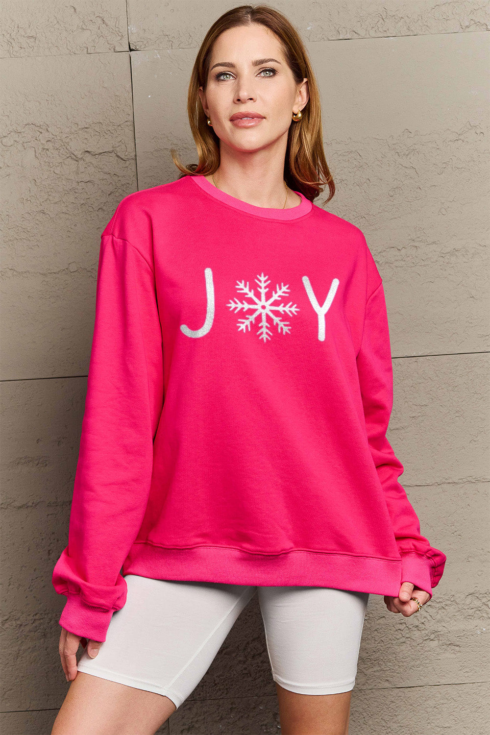 Simply Love Full Size Graphic Long Sleeve Sweatshirt-Jewearrings