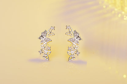 Jewelry Hot Sale Korean Bow Tie Zircon Earrings For Women Pendientes-Jewearrings