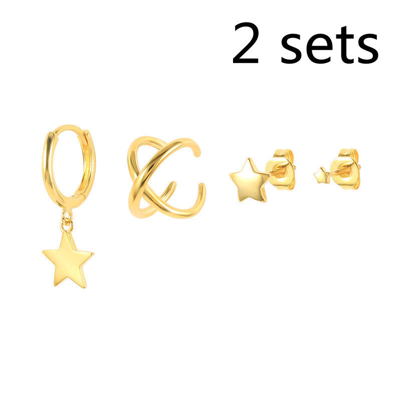 Earrings Ear Clips Bone Clip Set 4-piece Combination-Jewearrings