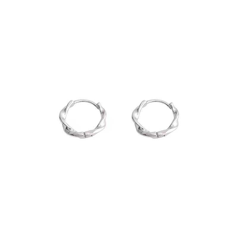 Geometric Irregular Twisted Stud Earrings Simple Women-Jewearrings