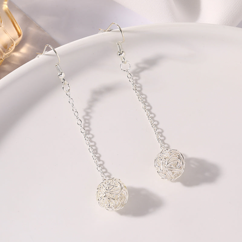 Temperament Earrings Sterling Silver Cold Wind Female-Jewearrings