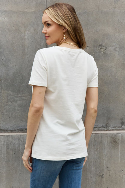 Simply Love Full Size Round Neck Graphic Cotton Tee-Jewearrings