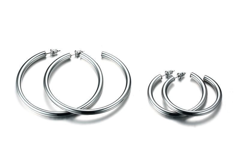 Titanium Earrings Hoop Earrings 42MM-Jewearrings