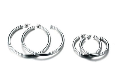 Titanium Earrings Hoop Earrings 42MM-Jewearrings