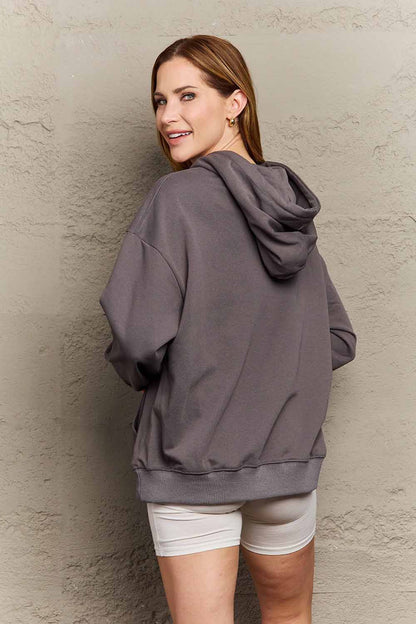 Simply Love Simply Love Full Size BE KIND TO YOURSELF Graphic Hoodie-Jewearrings