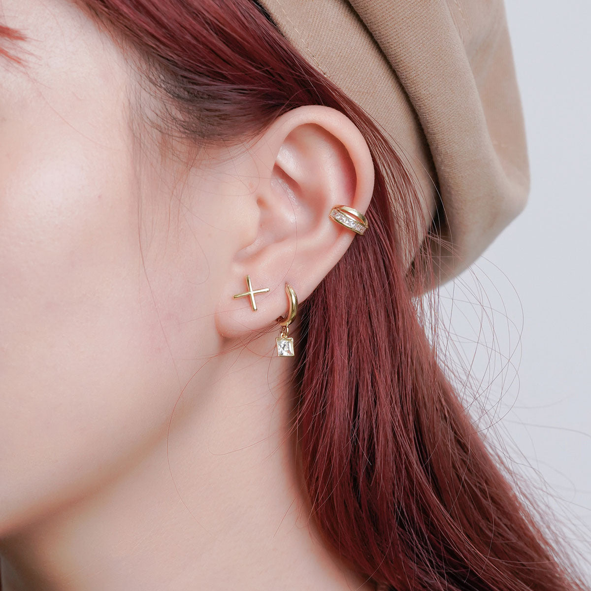 Women's Earrings Have Irregular Personality Knot Ear Clip-Jewearrings