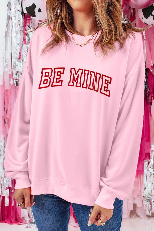 BE MINE Round Neck Sweatshirt-Jewearrings