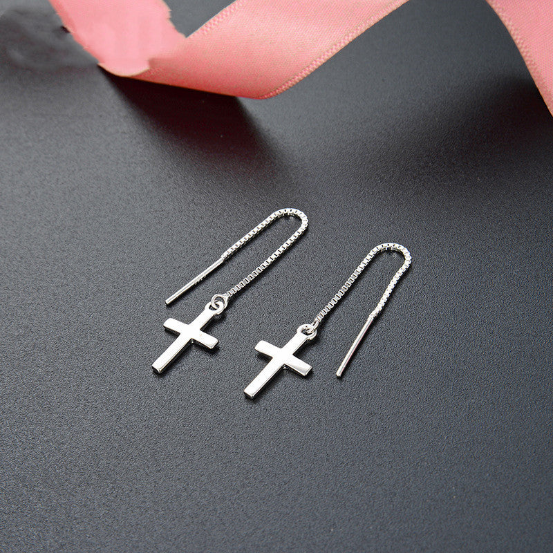 Simple And Popular Cross Earring Earrings-Jewearrings