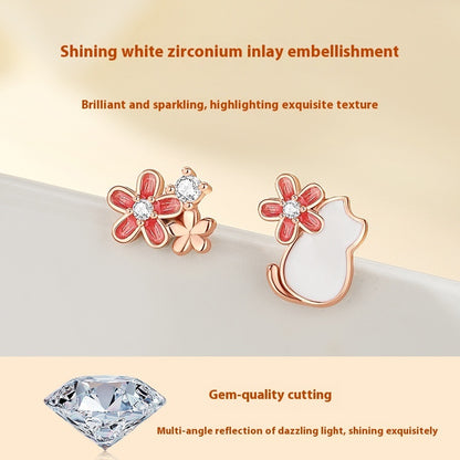 Women's High-grade Sterling Silver Stud Earrings-Jewearrings