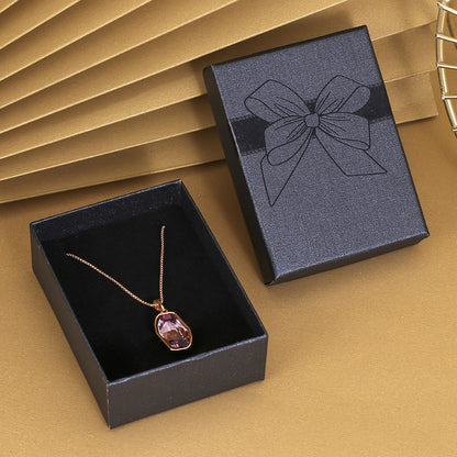 Bow Necklace Earrings Packaging Gift Box-Jewearrings