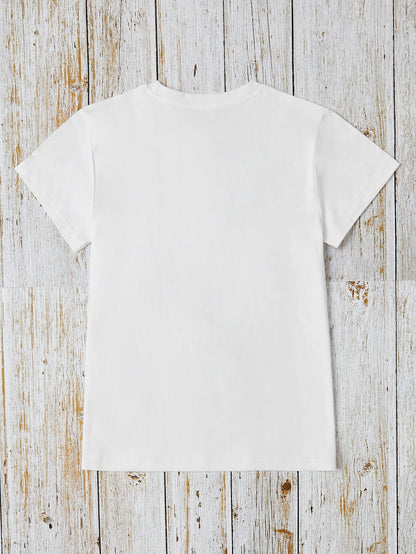 HAPPY EASTER Round Neck Short Sleeve T-Shirt-Jewearrings