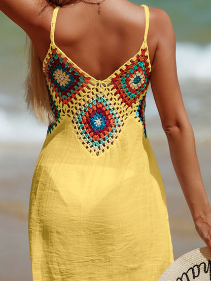 Cutout V-Neck Cover-Up Dress-Jewearrings