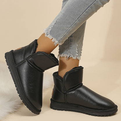 PU Leather Platform Thermal Boots-Jewearrings