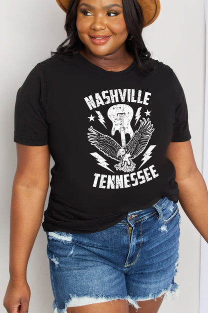 Simply Love Simply Love Full Size NASHVILLE TENNESSEE Graphic Cotton Tee-Jewearrings