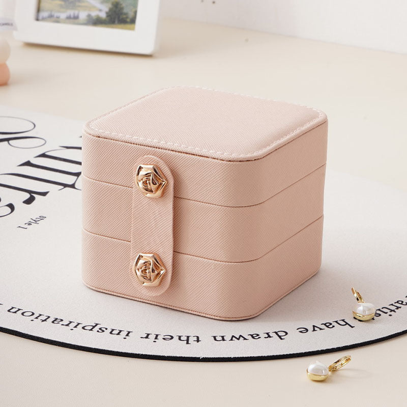 Fashion Convenient Stud Earrings Mini Jewelry Box-Jewearrings