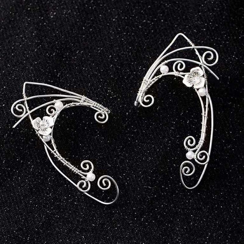 Women's Vintage Pure Handmade Ear Clip Earrings-Jewearrings