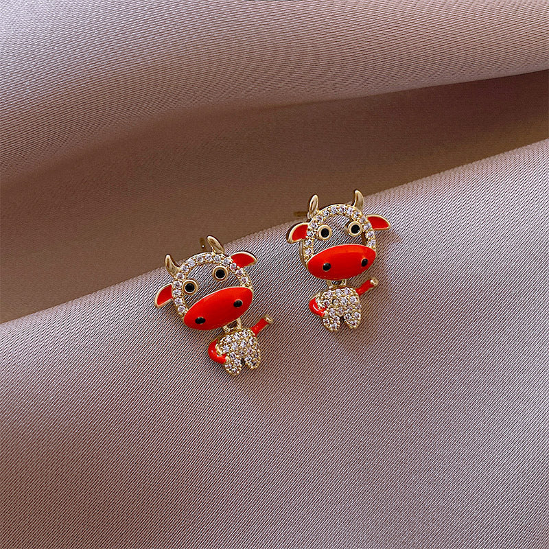 Korean Version Of 925 Silver Personality Lava Earrings Female-Jewearrings