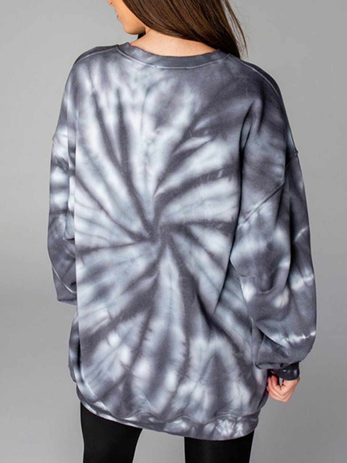 WEEKEND LOVER Graphic Tie-Dye Sweatshirt-Jewearrings