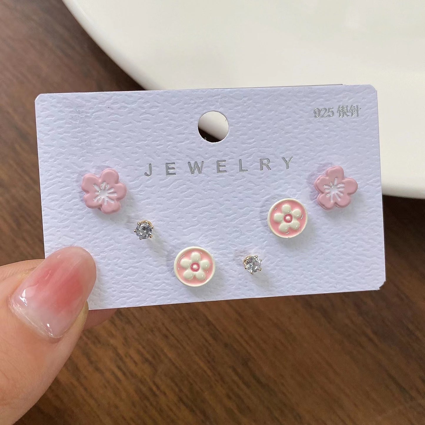 New S925 Silver Needle Women's Suit Earrings Simple Personality-Jewearrings