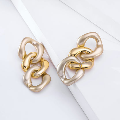 Women's Exaggerated Personality Gold Earrings-Jewearrings