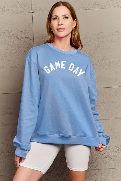 Simply Love Full Size GAME DAY Graphic Sweatshirt-Jewearrings