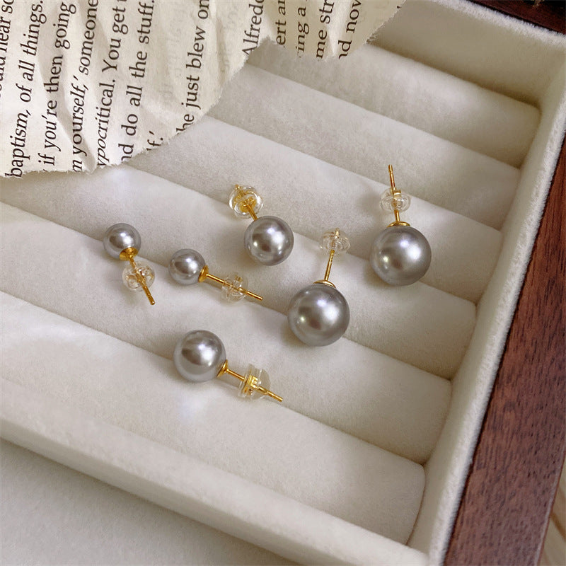 Women's S925 Sterling Silver Pearl Earrings-Jewearrings