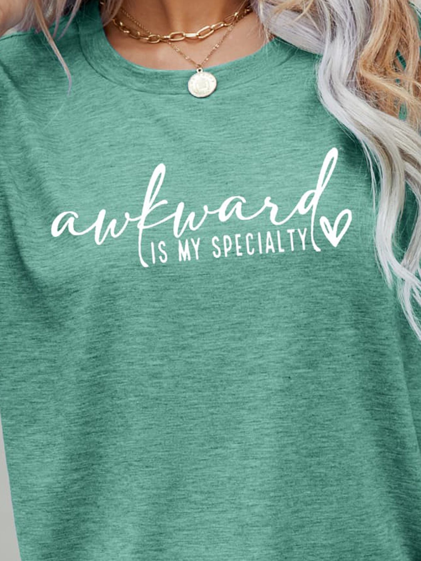 AWKWARD IS MY SPECIALTY Graphic Tee-Jewearrings