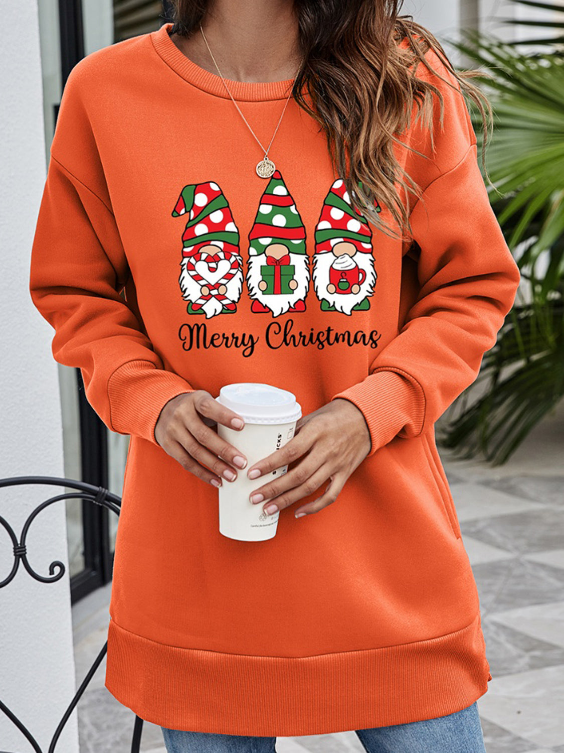 MERRY CHRISTMAS Graphic Sweatshirt-Jewearrings