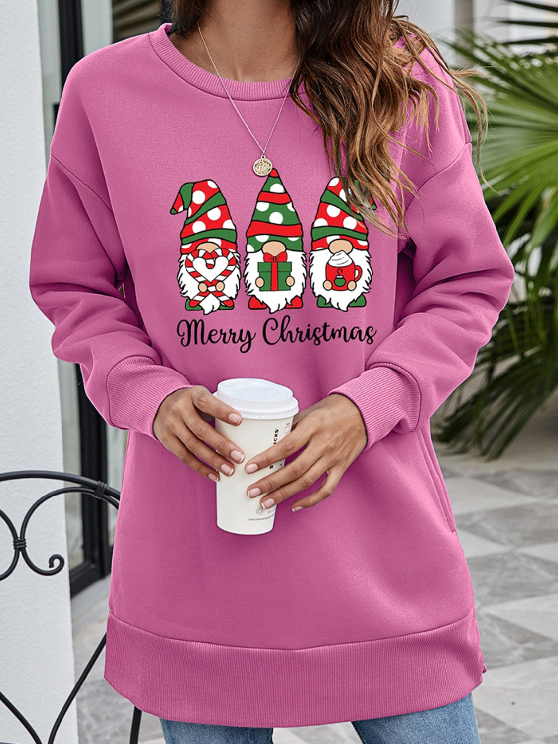 MERRY CHRISTMAS Graphic Sweatshirt-Jewearrings