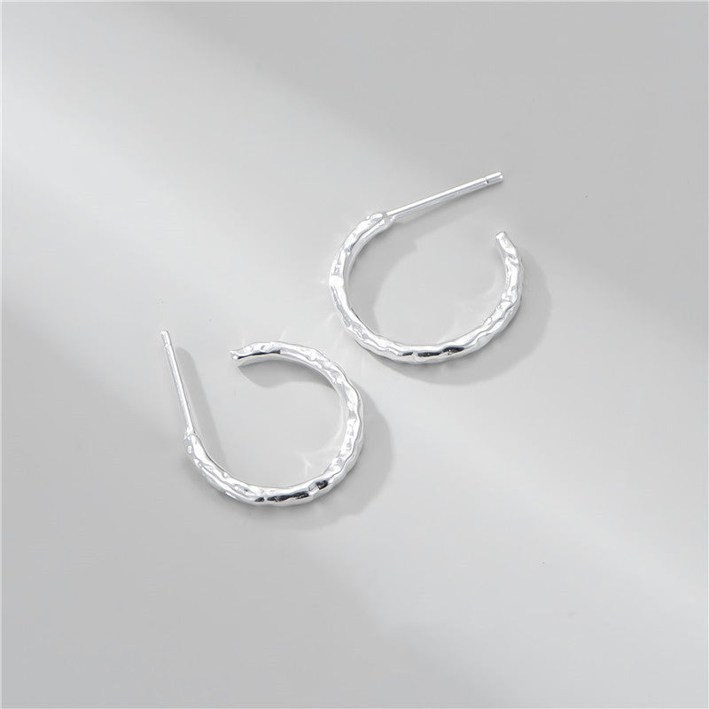 Women's Sterling Silver Niche Design Vintage Earrings-Jewearrings