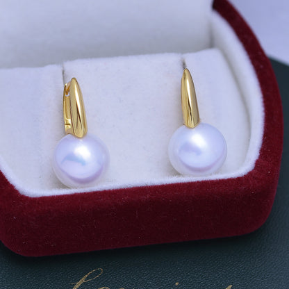 Women's Fashion Simple Geometric Pearl Earrings-Jewearrings