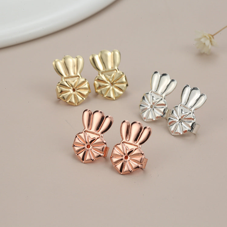 Popular Magic Stud Earrings Aid Creative Stud Earrings Buckle Lift Holder Butterfly TV Stud Earring Clip-Jewearrings