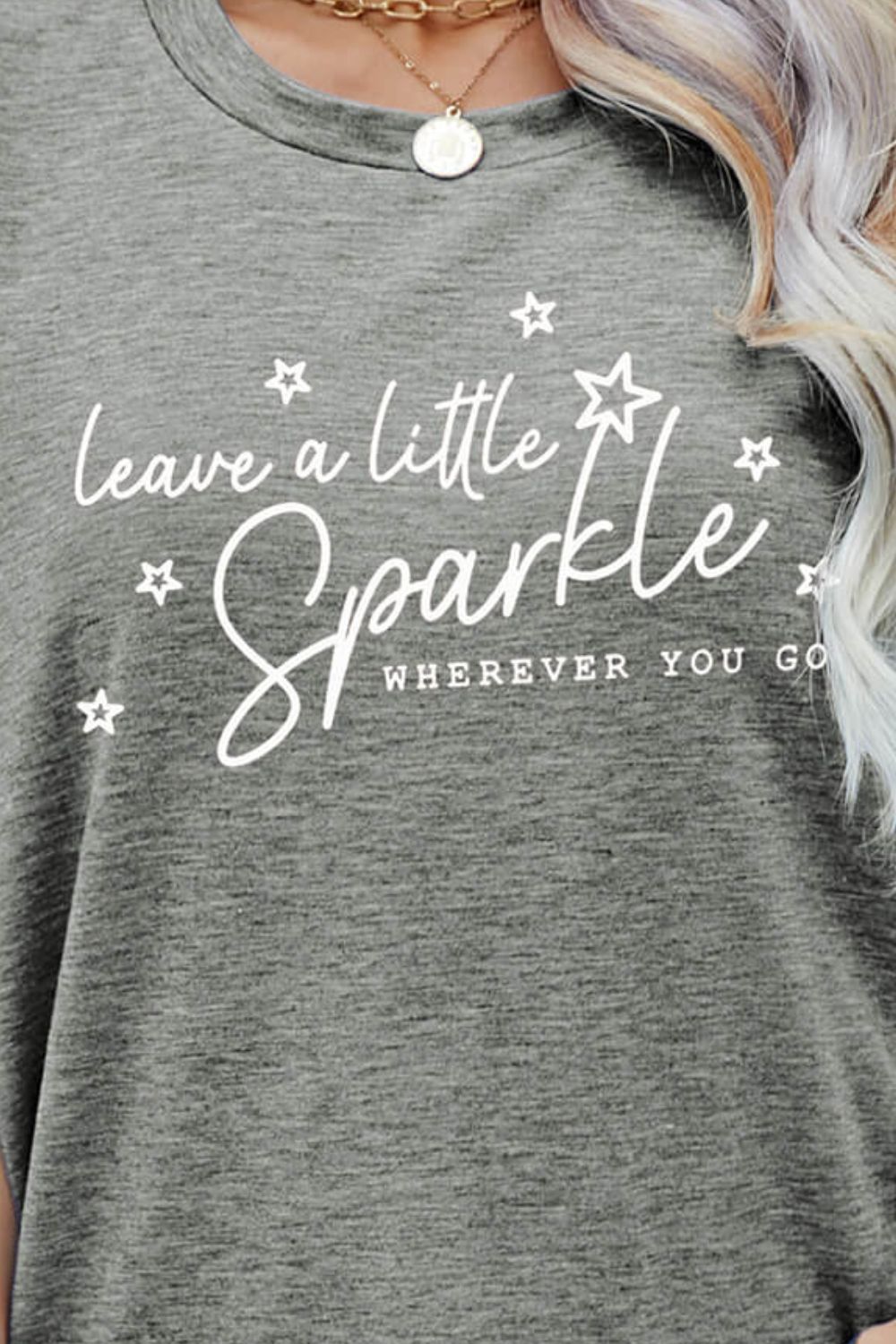 LEAVE A LITTLE SPARKLE WHEREVER YOU GO Tee Shirt-Jewearrings