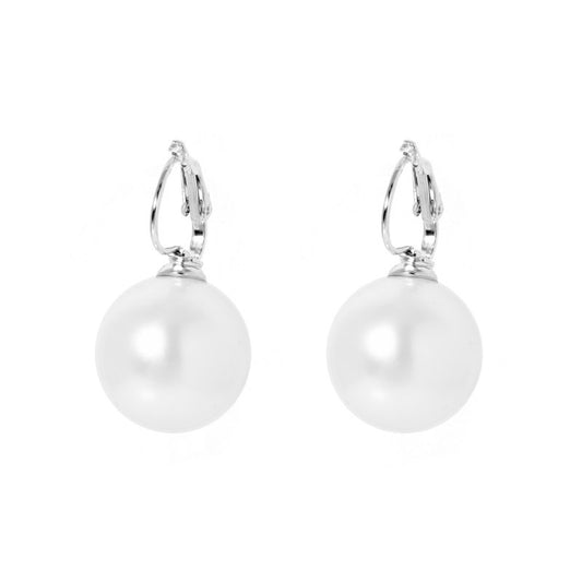 Qian Ruizhen Large Pearl Earrings Korean Temperament Earrings Atmosphere-Jewearrings