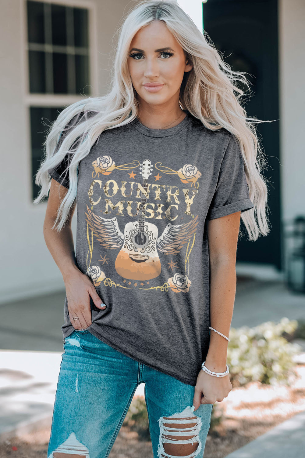 COUNTRY MUSIC Graphic T-Shirt-Jewearrings