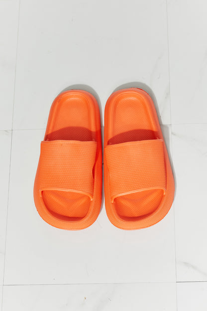 MMShoes Arms Around Me Open Toe Slide in Orange-Jewearrings