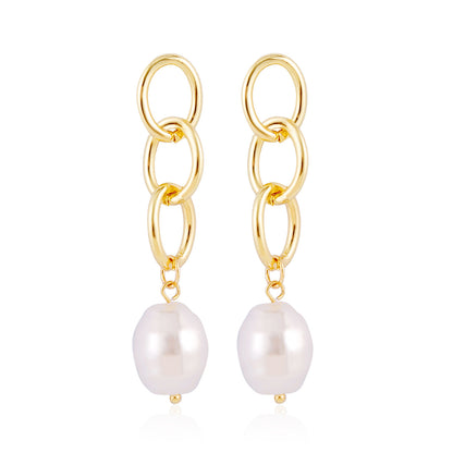 Ladies New Exquisite Pearl Earrings-Jewearrings