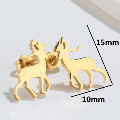 Cute Elf Animal Stud Earrings For Women Ins Style Personalized Earclip-Jewearrings