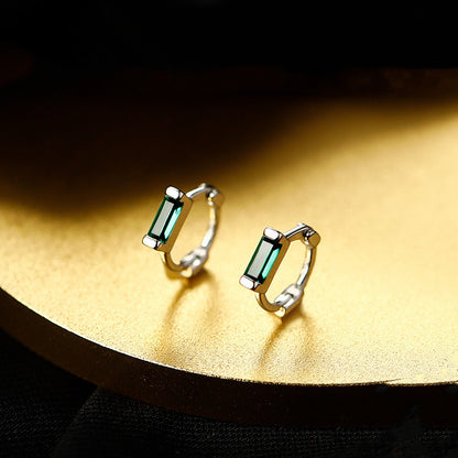 New Hot Sell Women's Emerald Hoop Stud Earrings-Jewearrings