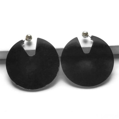 Round Acrylic Earrings-Jewearrings