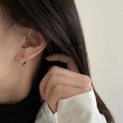 Geometric Irregular Twisted Stud Earrings Simple Women-Jewearrings