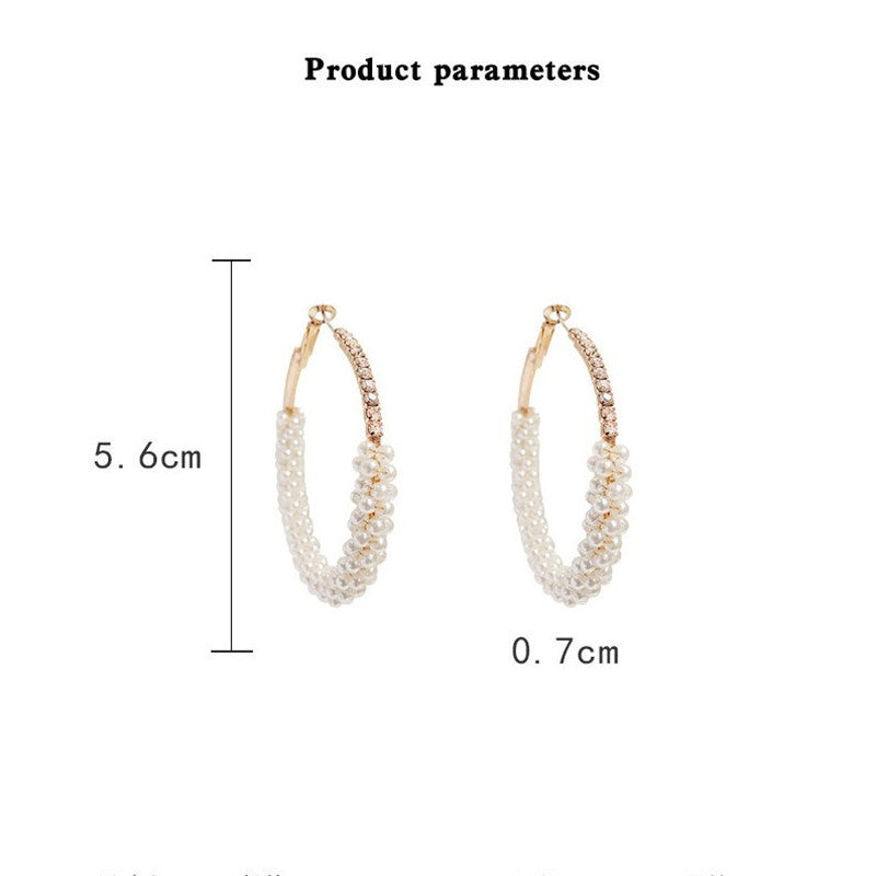 Personalized fashion pearl earrings-Jewearrings